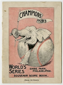1913 World Series Program – New York Giants at Philadelphia A’s  